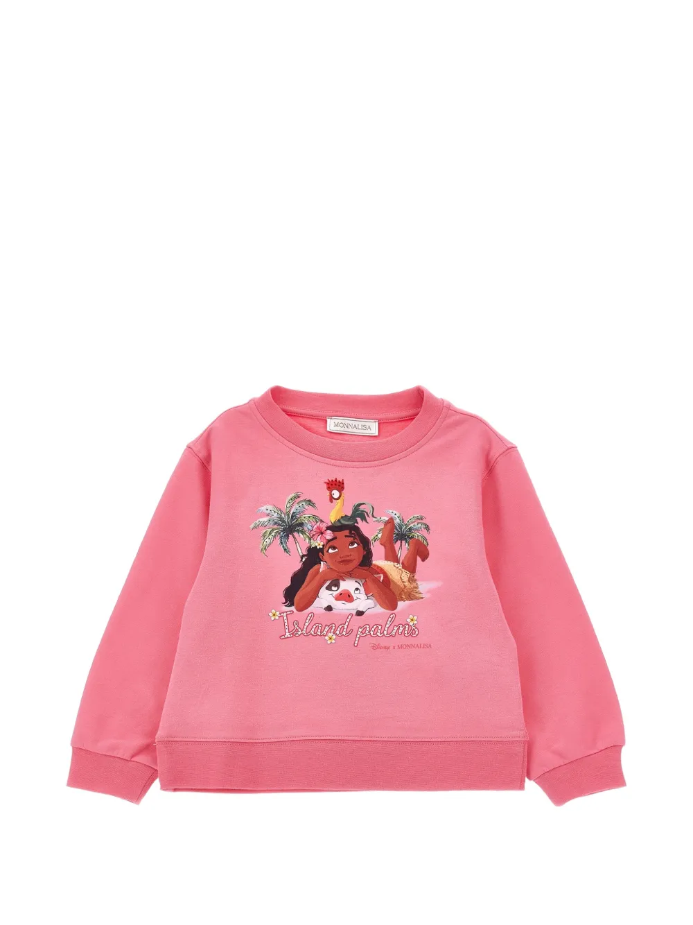 Monnalisa Disney Moana-print sweater - Rosa