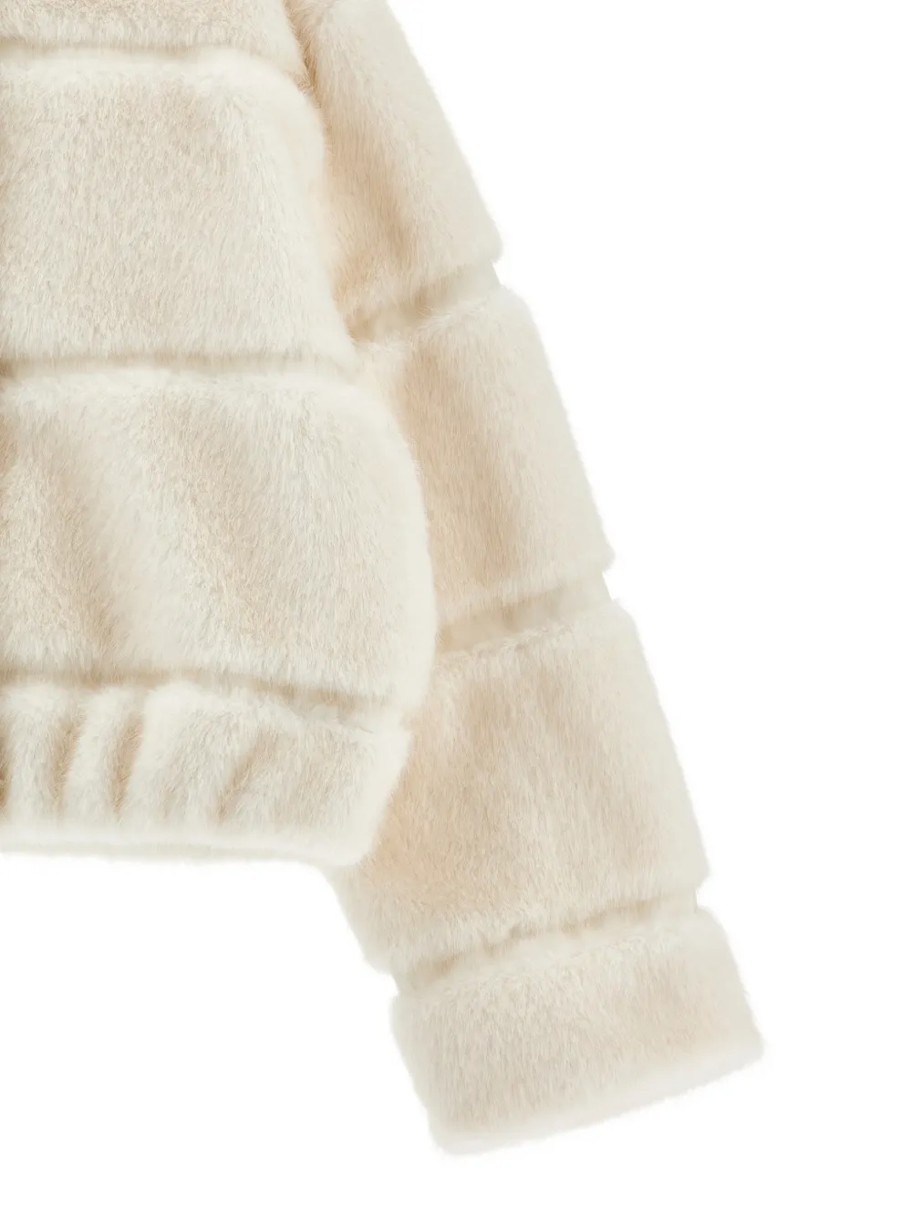 Monnalisa Jack met vlakken van imitatiebont Beige