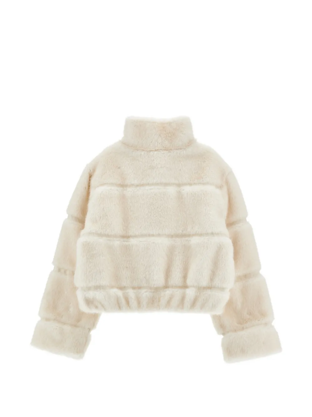 Monnalisa Jack met vlakken van imitatiebont Beige
