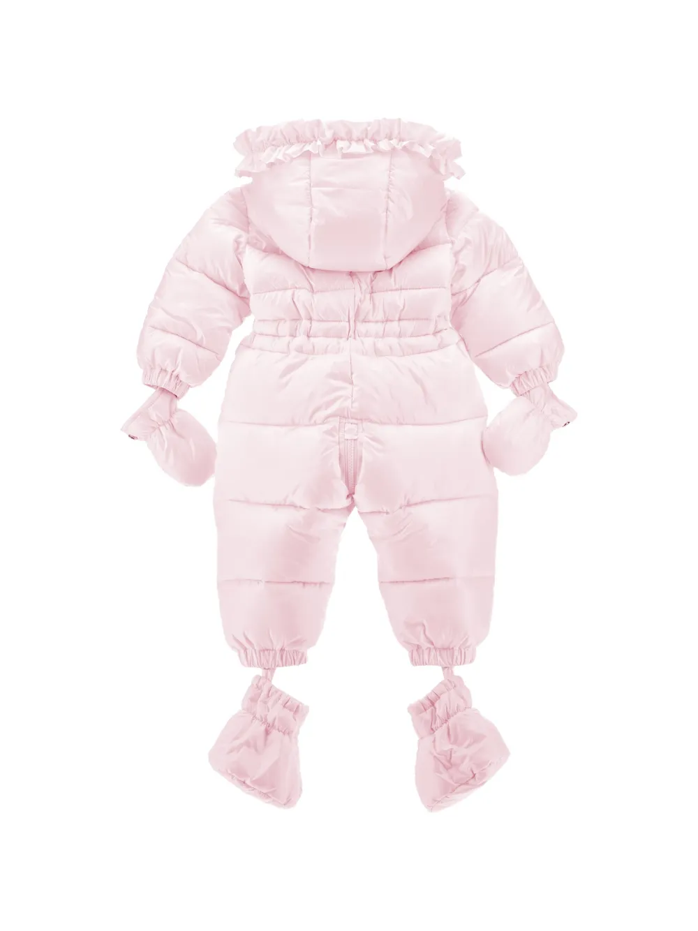 Monnalisa Gewatteerd skipak met ruches Roze
