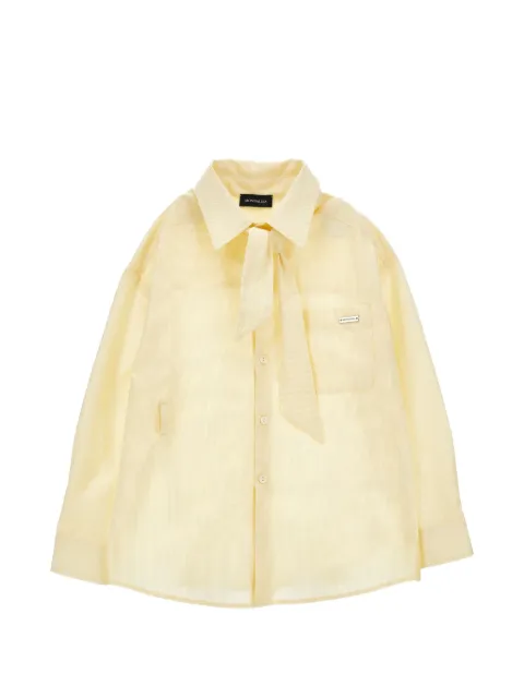 Monnalisa chemise nouée à col lavallière