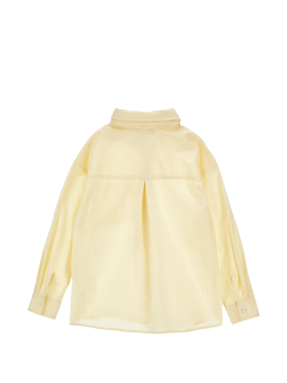 Monnalisa Geknoop shirt met strik Geel