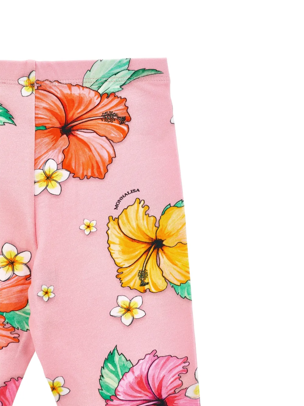 Monnalisa Legging met bloemenprint Roze