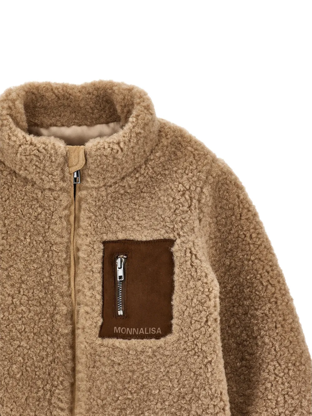 Monnalisa Fleece jack Beige