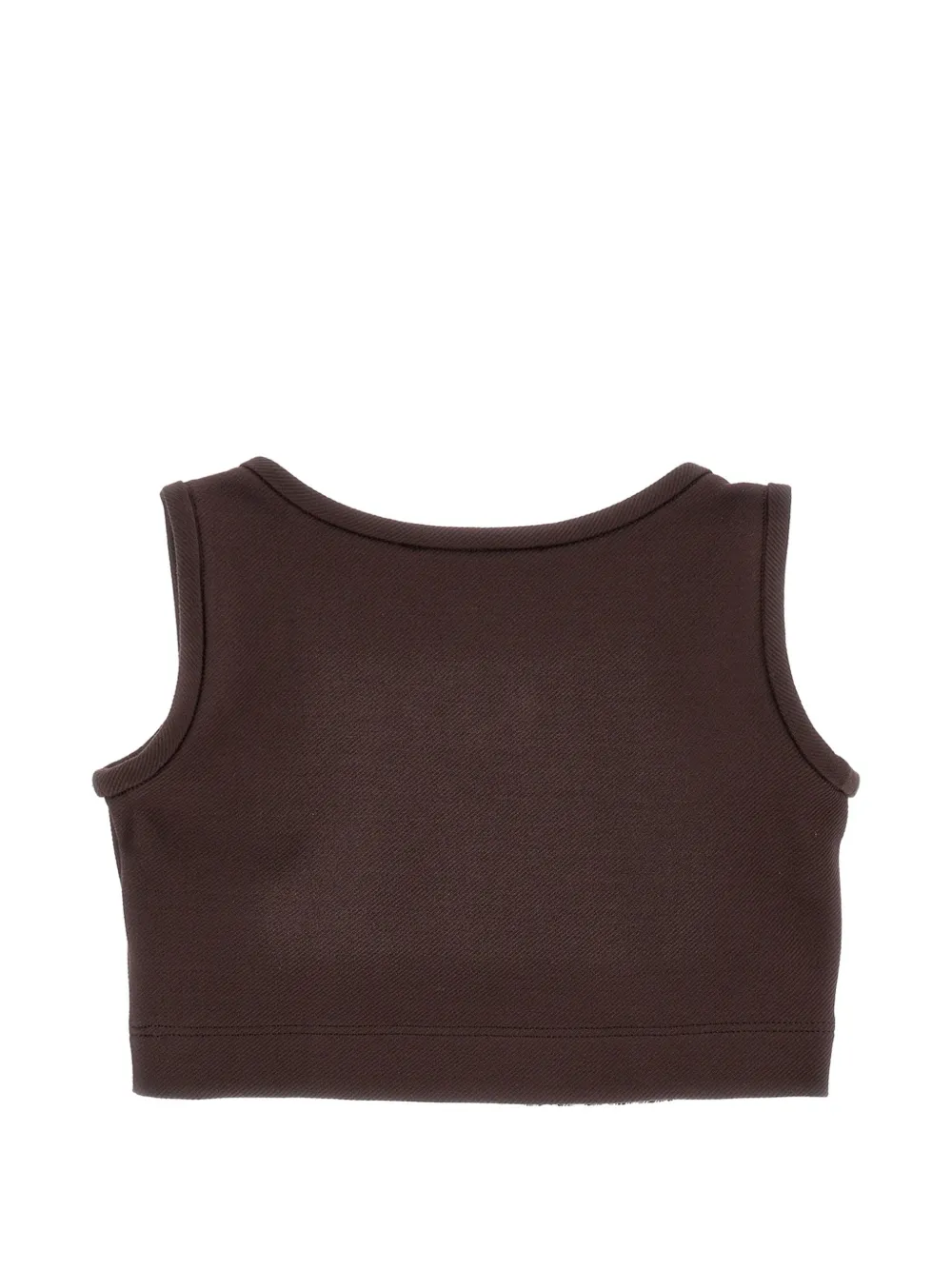 Monnalisa Tanktop verfraaid met pailletten en pied-de-poule print Bruin