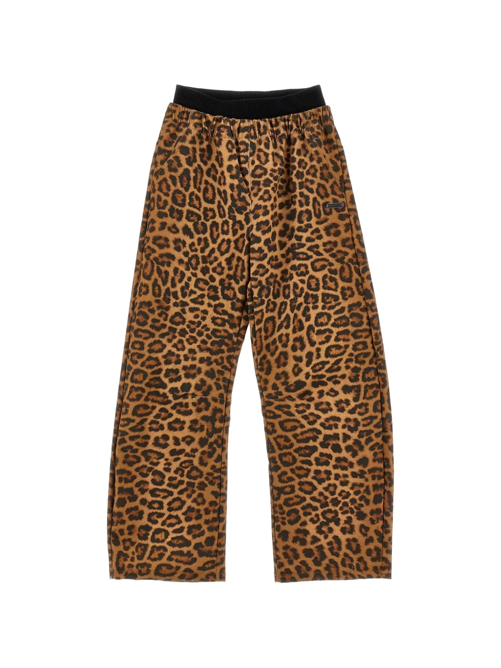 Monnalisa Pantaloni con stampa e vita elasticizzata - Marrone