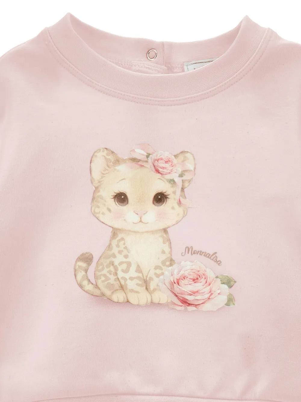 Monnalisa Trui met luipaardprint Roze