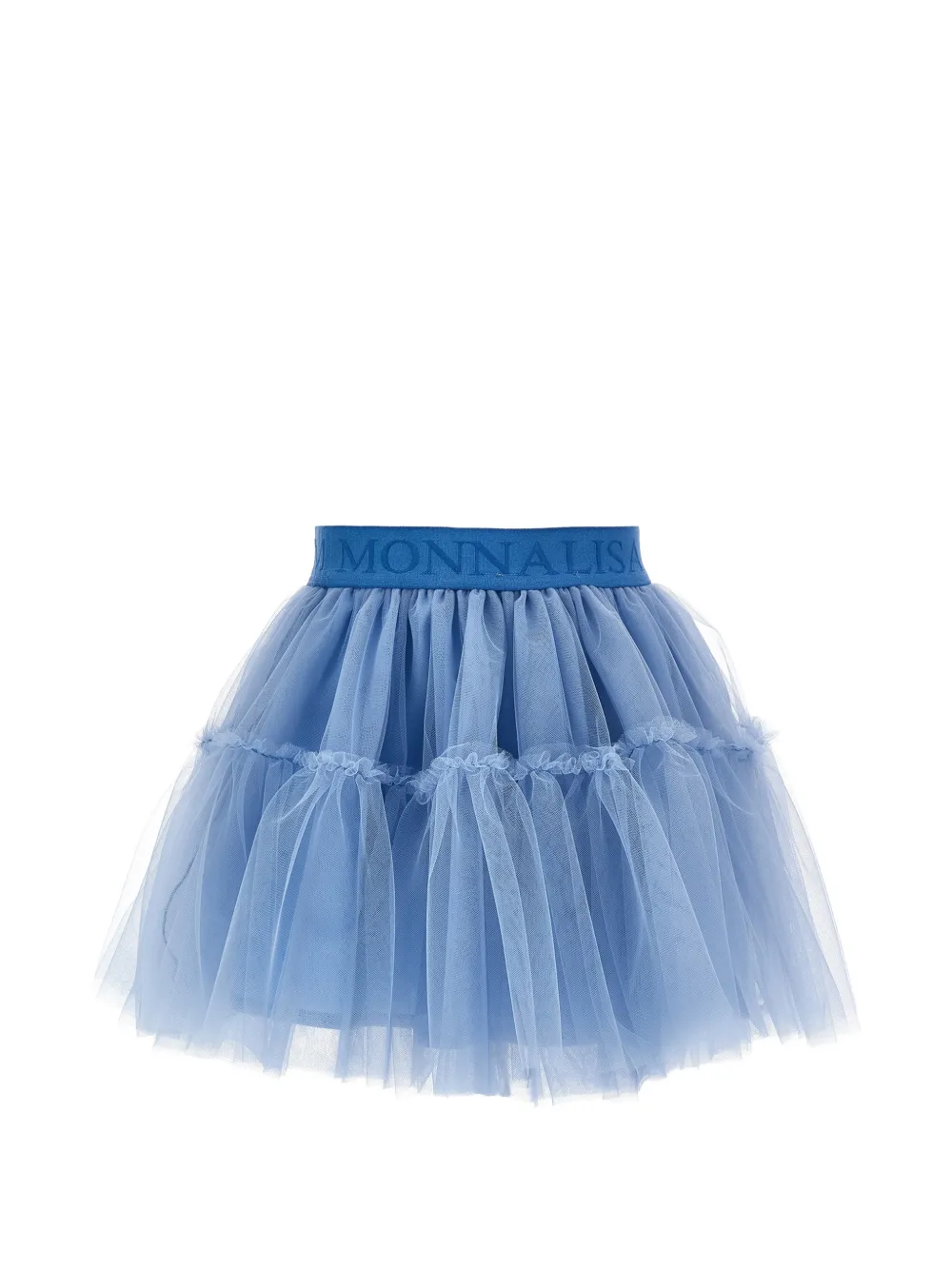 Monnalisa Tulen rok met ruches Blauw