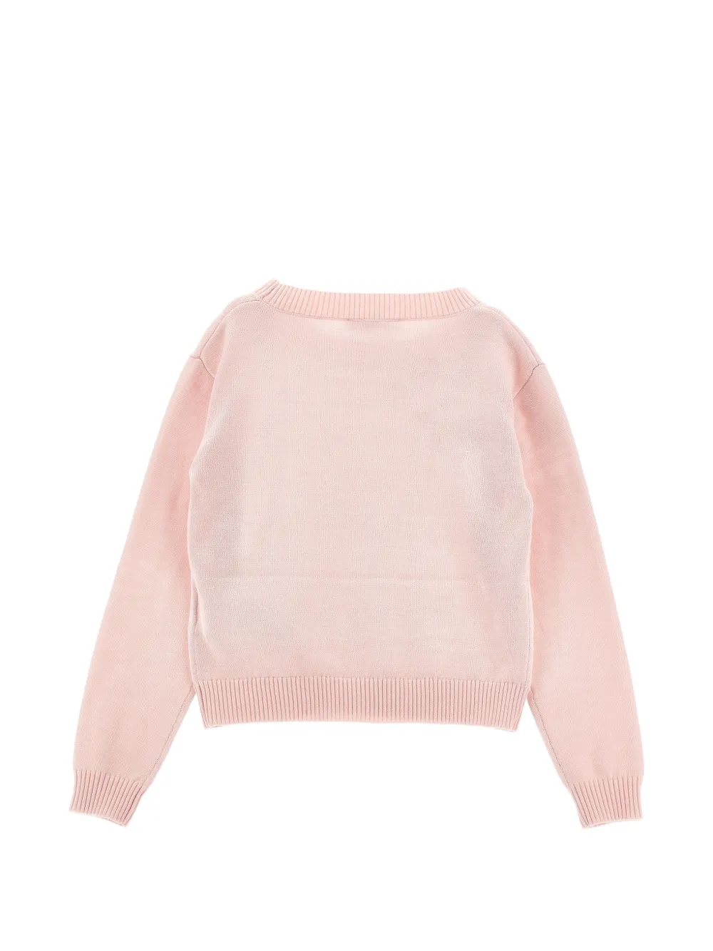Monnalisa Trui met bloemapplicatie Roze