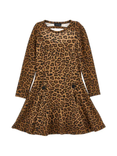Monnalisa Jurk met luipaardprint en uitgesneden details