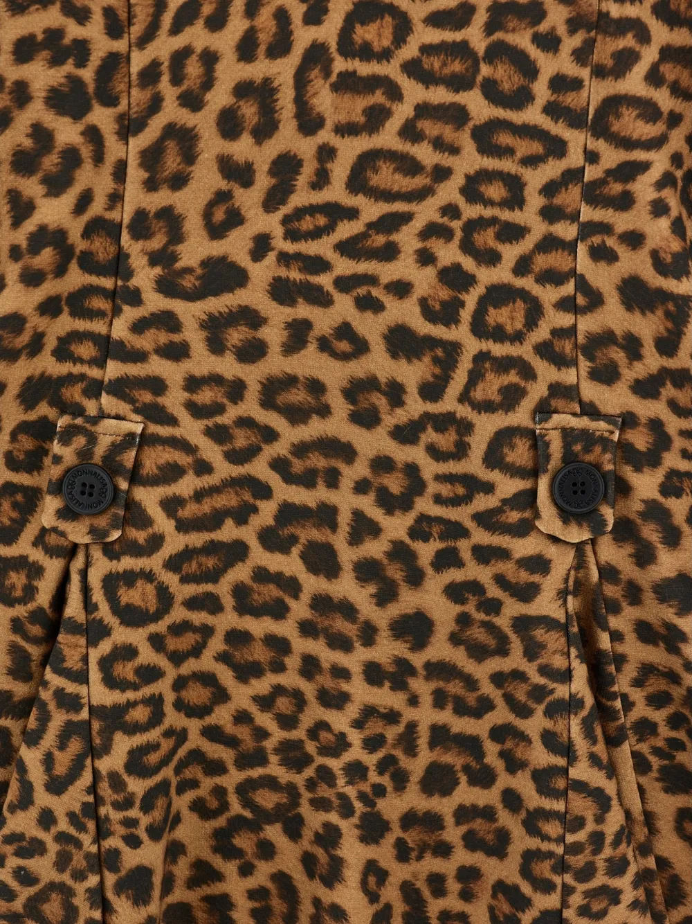Monnalisa Jurk met luipaardprint en uitgesneden details Bruin