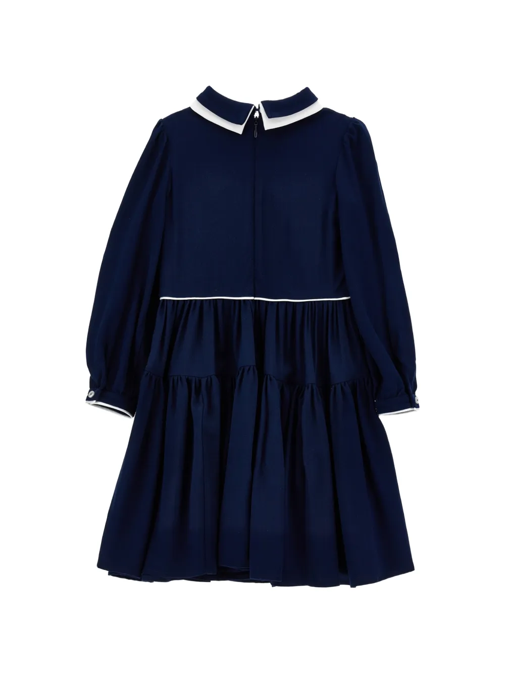 Monnalisa Gelaagde jurk met strikdetail Blauw