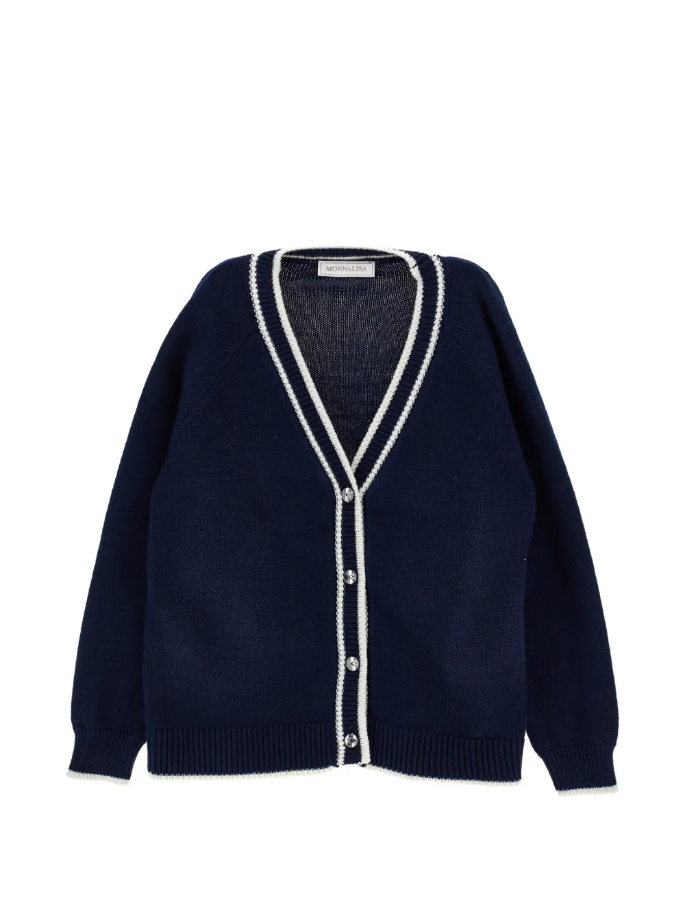 Monnalisa Cardigan con scollo a V - Blu