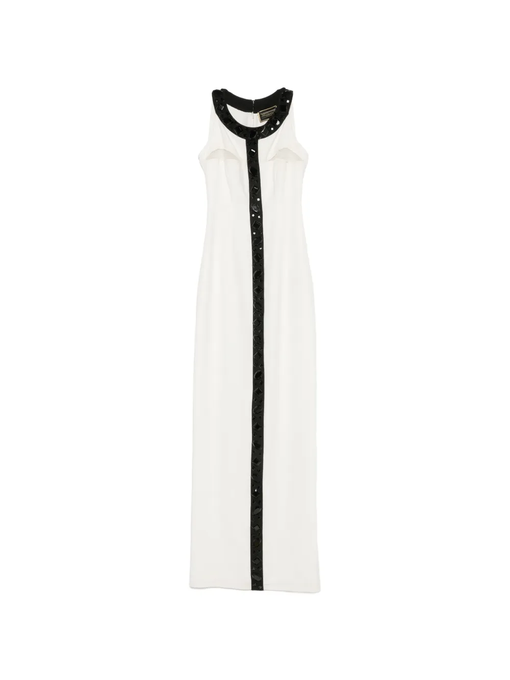 MITILIANE COUTURE gem-embellished maxi dress - Bianco