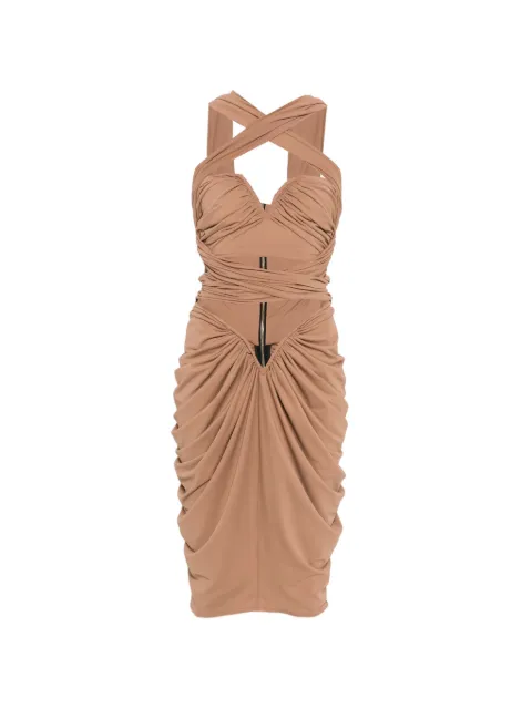 MITILIANE COUTURE vestido midi drapeado