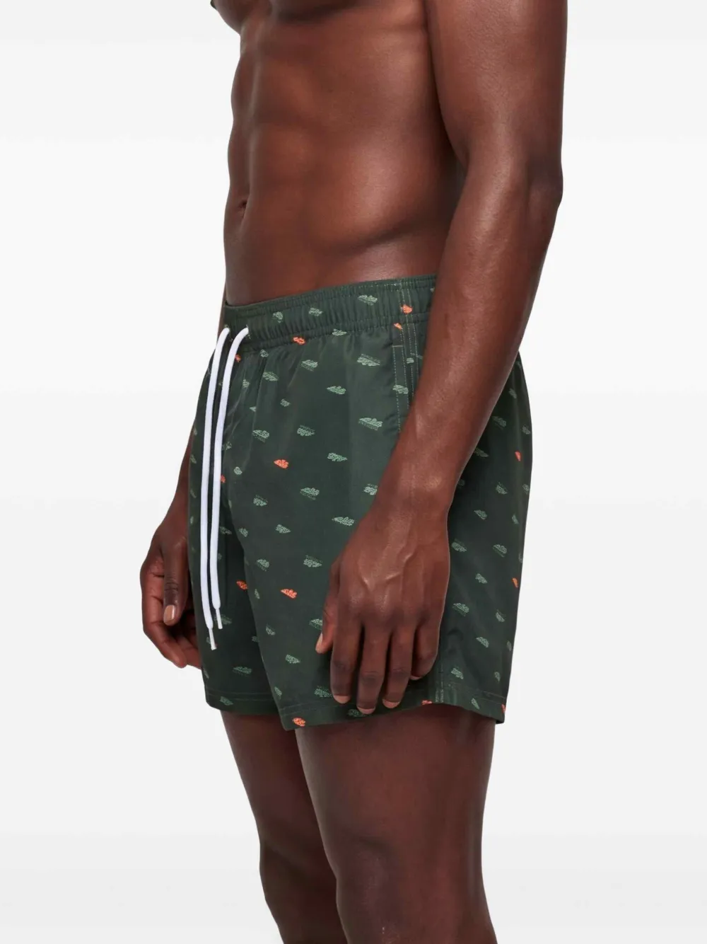Sundek Zwembroek met logoprint Groen