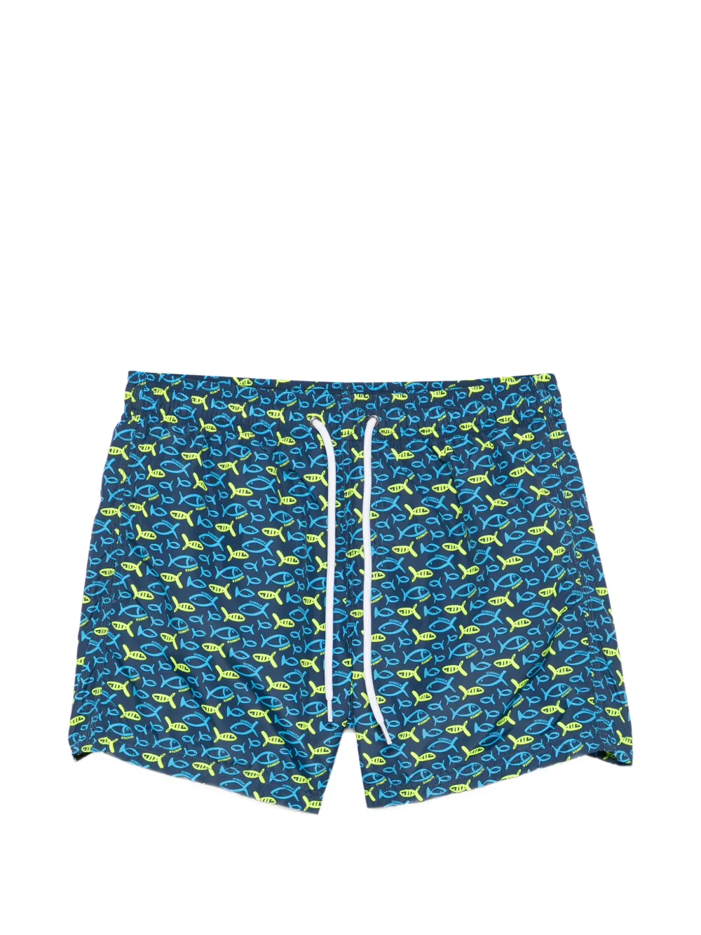 Sundek fish-print swim shorts - Blu