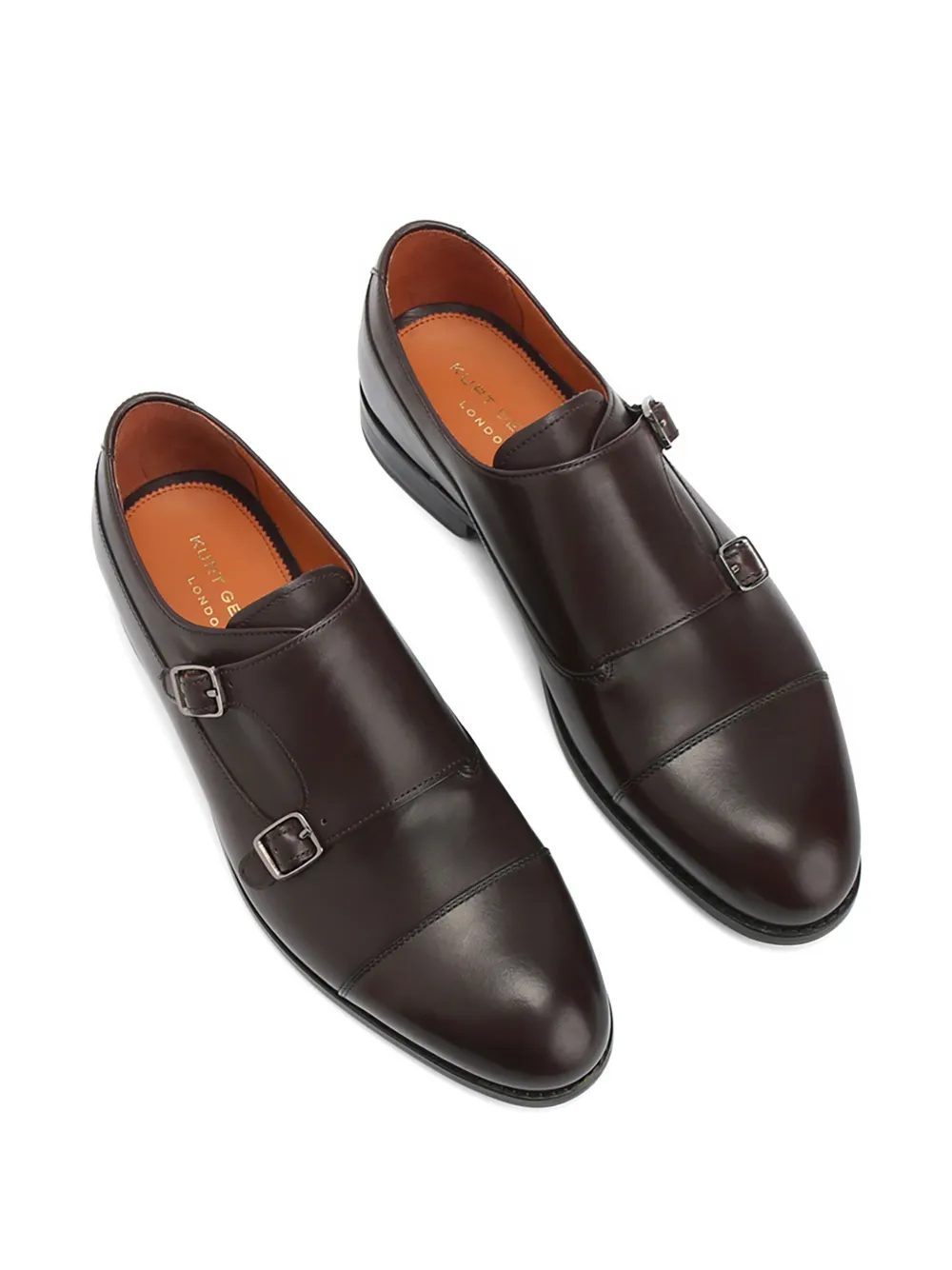 Kurt Geiger London Sloane gespschoenen met dubbele bandjes Bruin