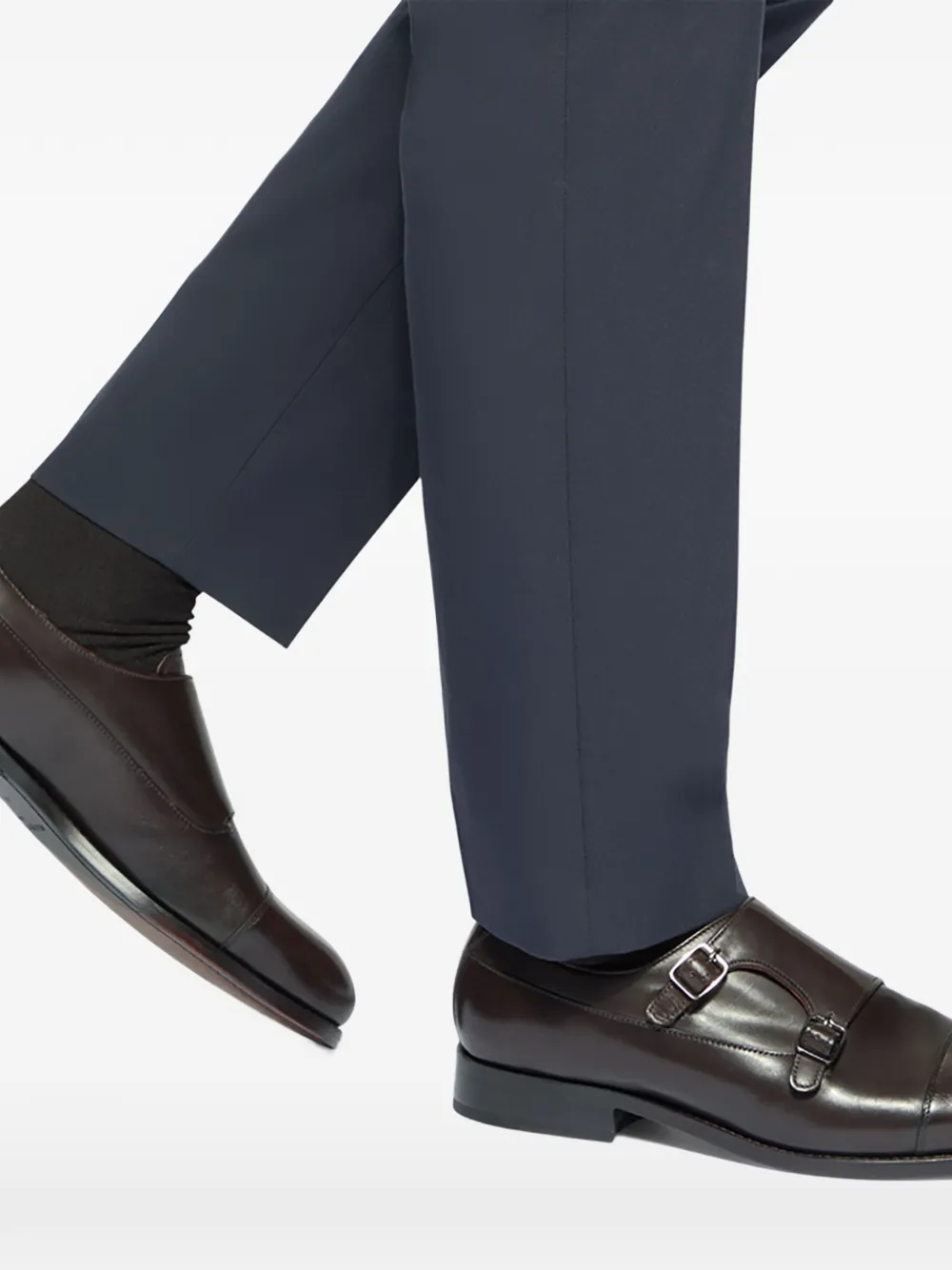 Kurt Geiger London Sloane gespschoenen met dubbele bandjes Bruin
