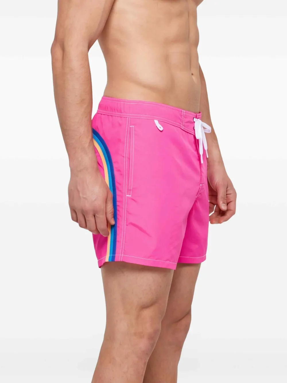 Sundek Zwembroek met logopatch Roze