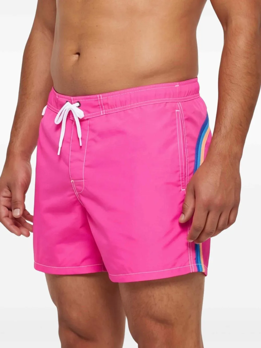 Sundek Zwembroek met logopatch Roze