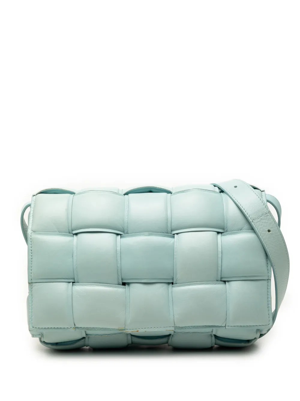 Bottega Veneta Pre-Owned 2012-2026 Nappa Intrecciato Padded Cassette crossbody bag - Blue