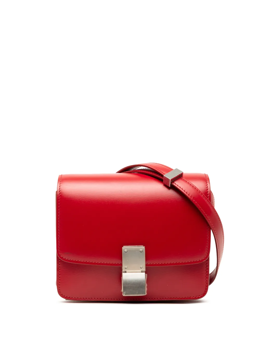Celine Pre-Owned 2018 Small Calfskin Classic Box crossbody bag - Rosso