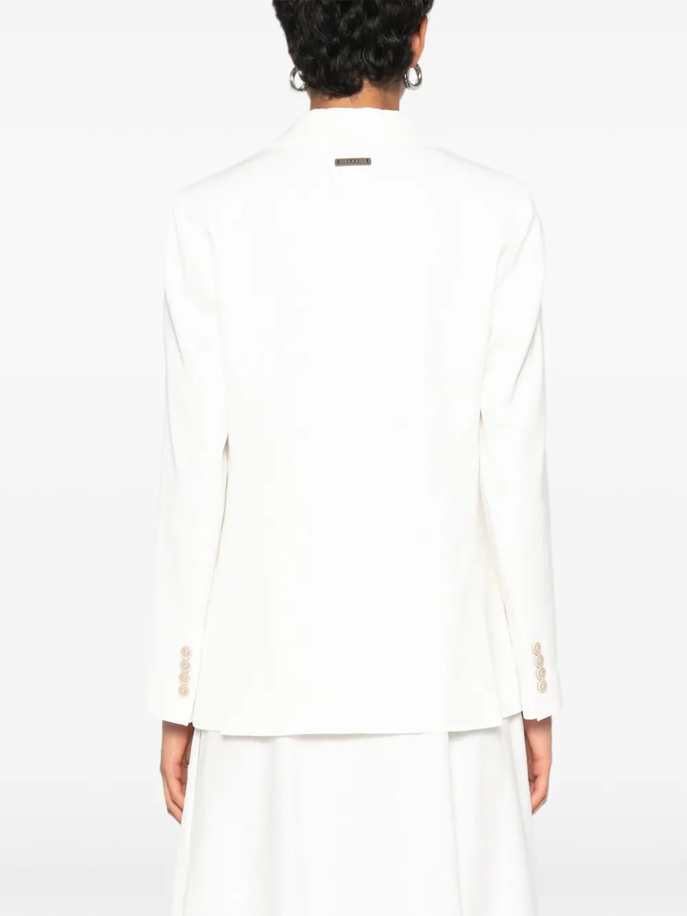 Peserico Blazer met dubbele rij knopen Wit