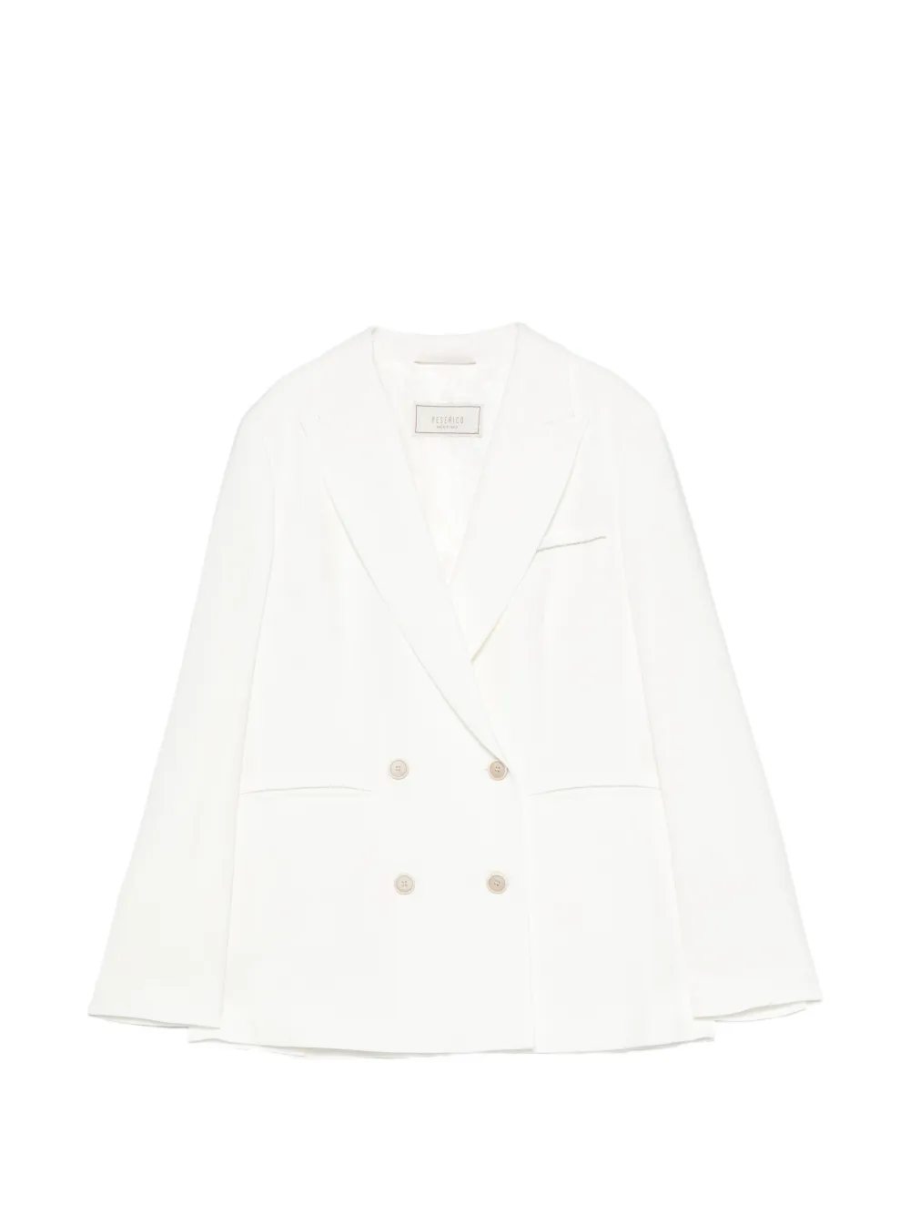 Peserico double-breasted peak-lapel blazer - Weiß