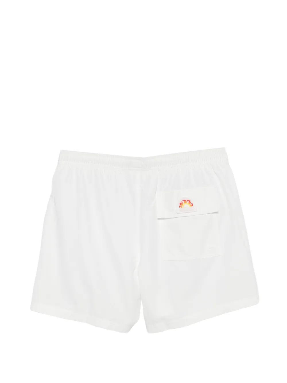 Sundek Zwembroek met trekkoordtaille Wit