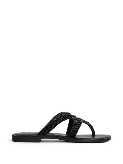 FUSION bead-embellished sequinned sandals