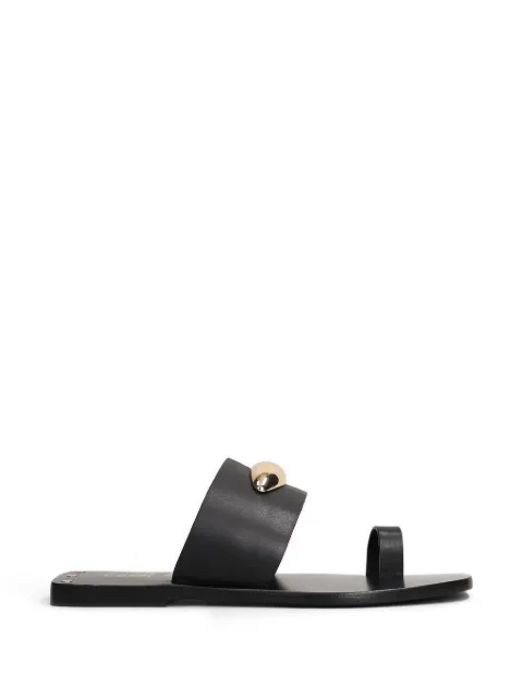 CORAL BLUE embellished toe-loop sandals