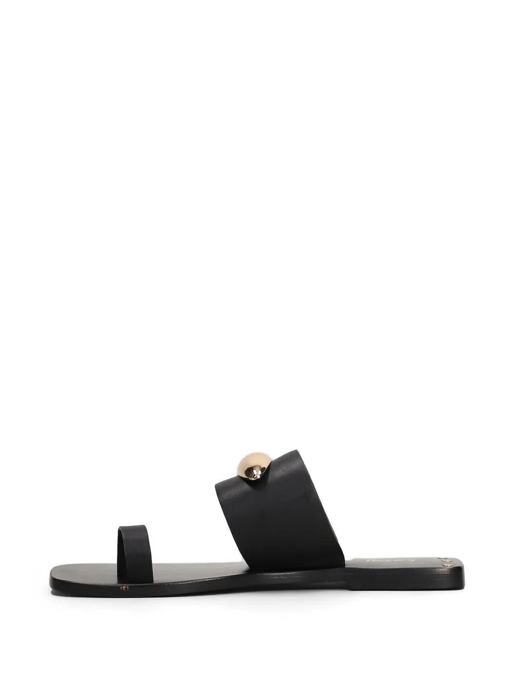 CORAL BLUE Verfraaide sandalen met teenlus Zwart