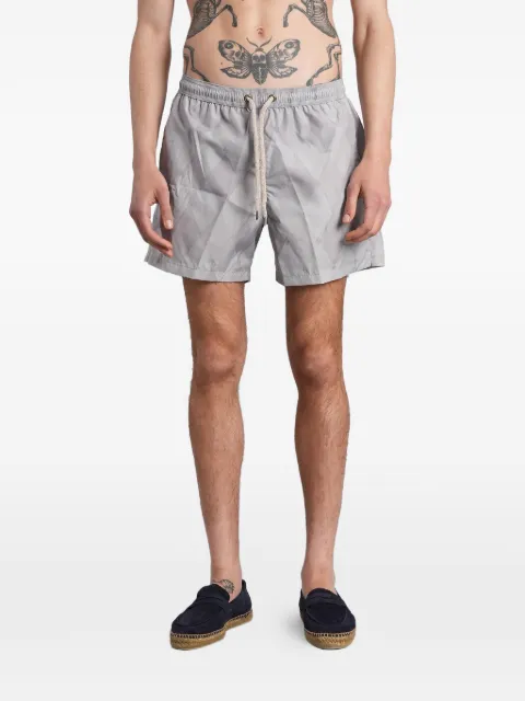 Ballantyne argyle-pattern swim shorts