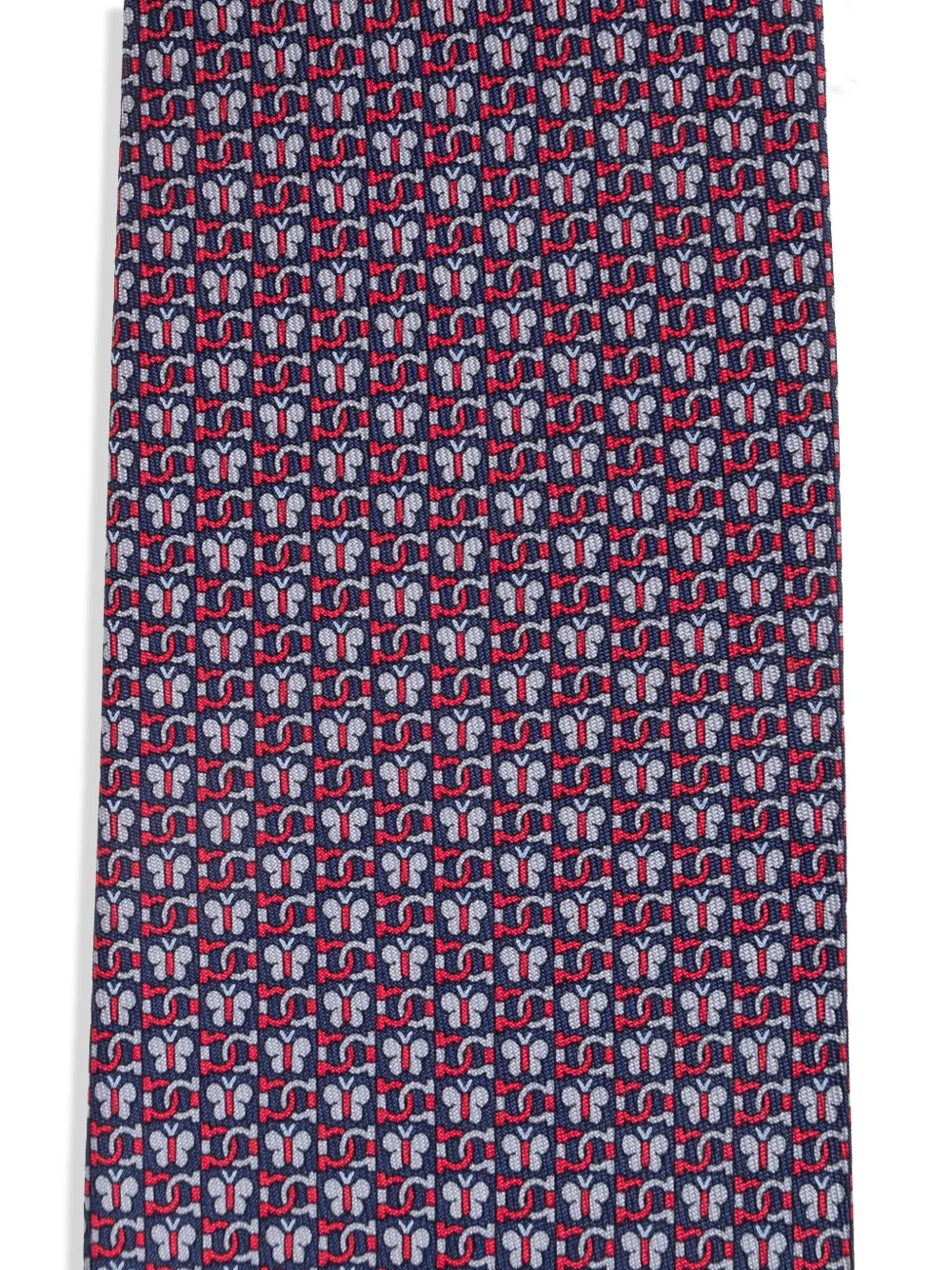  Ferragamo Corbata Con Mariposas Estampadas - Azul 