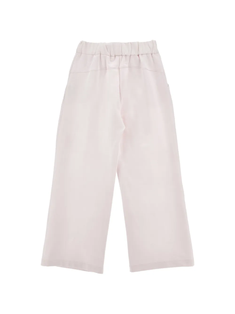Monnalisa Plooibroek met bloemapplicatie Roze