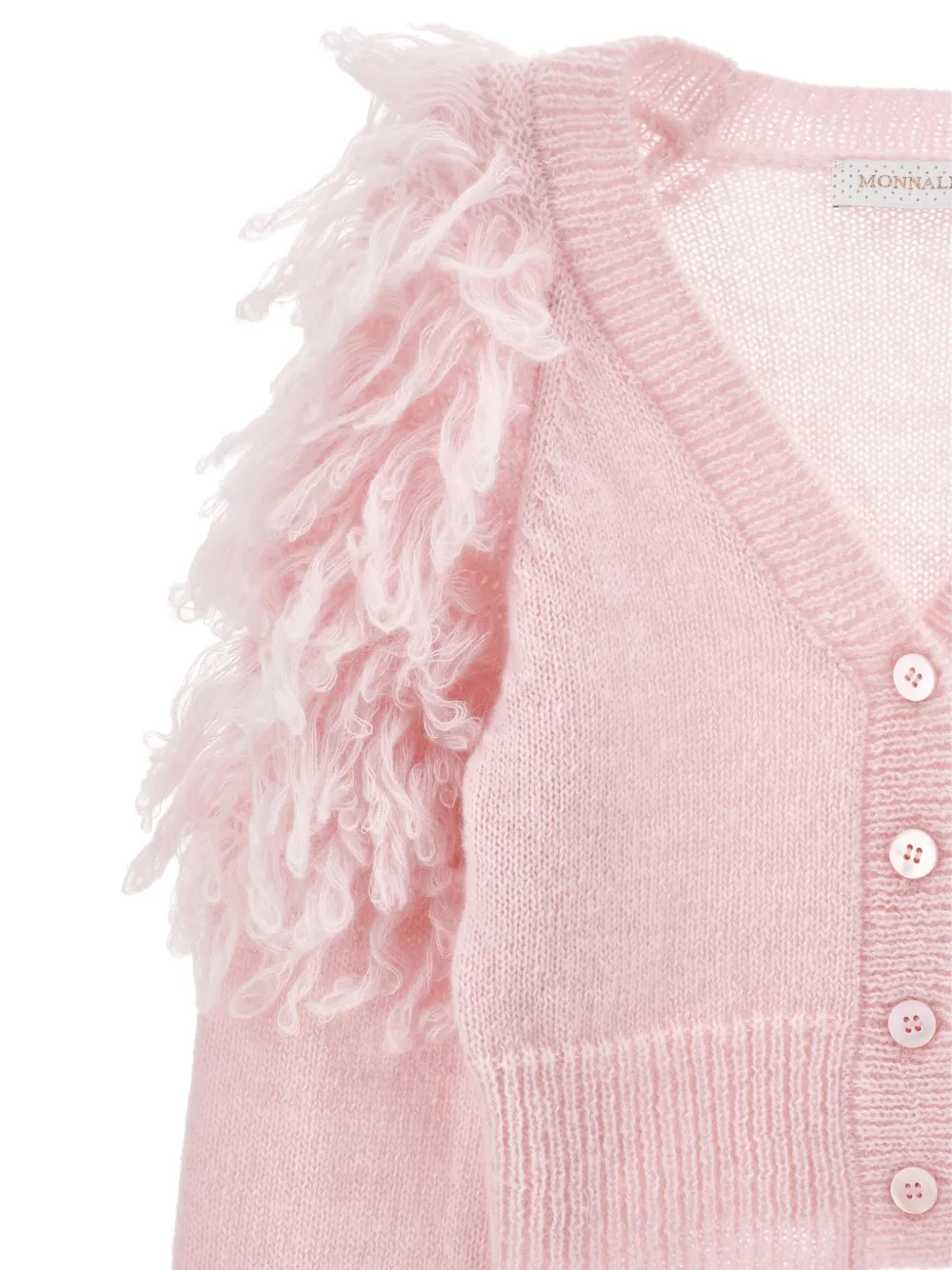 Monnalisa Vest met franjes Roze