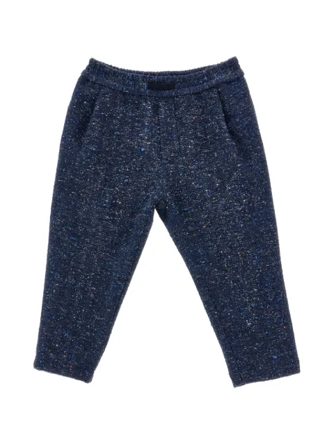 Monnalisa flecked elasticated-waist tracksuit bottoms