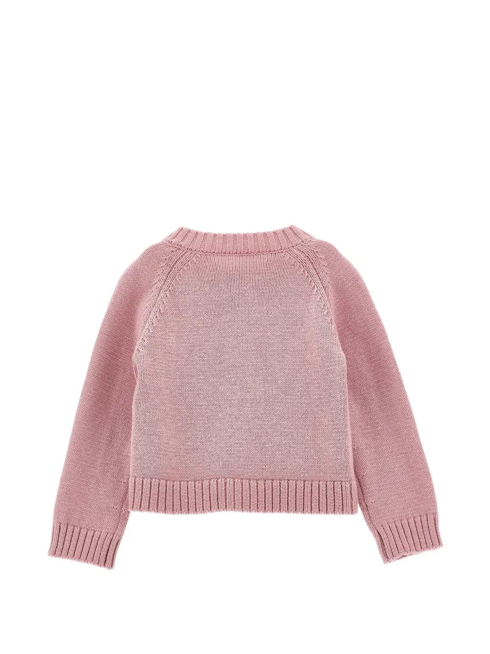 Monnalisa Vest met geborduurde bloemen Roze