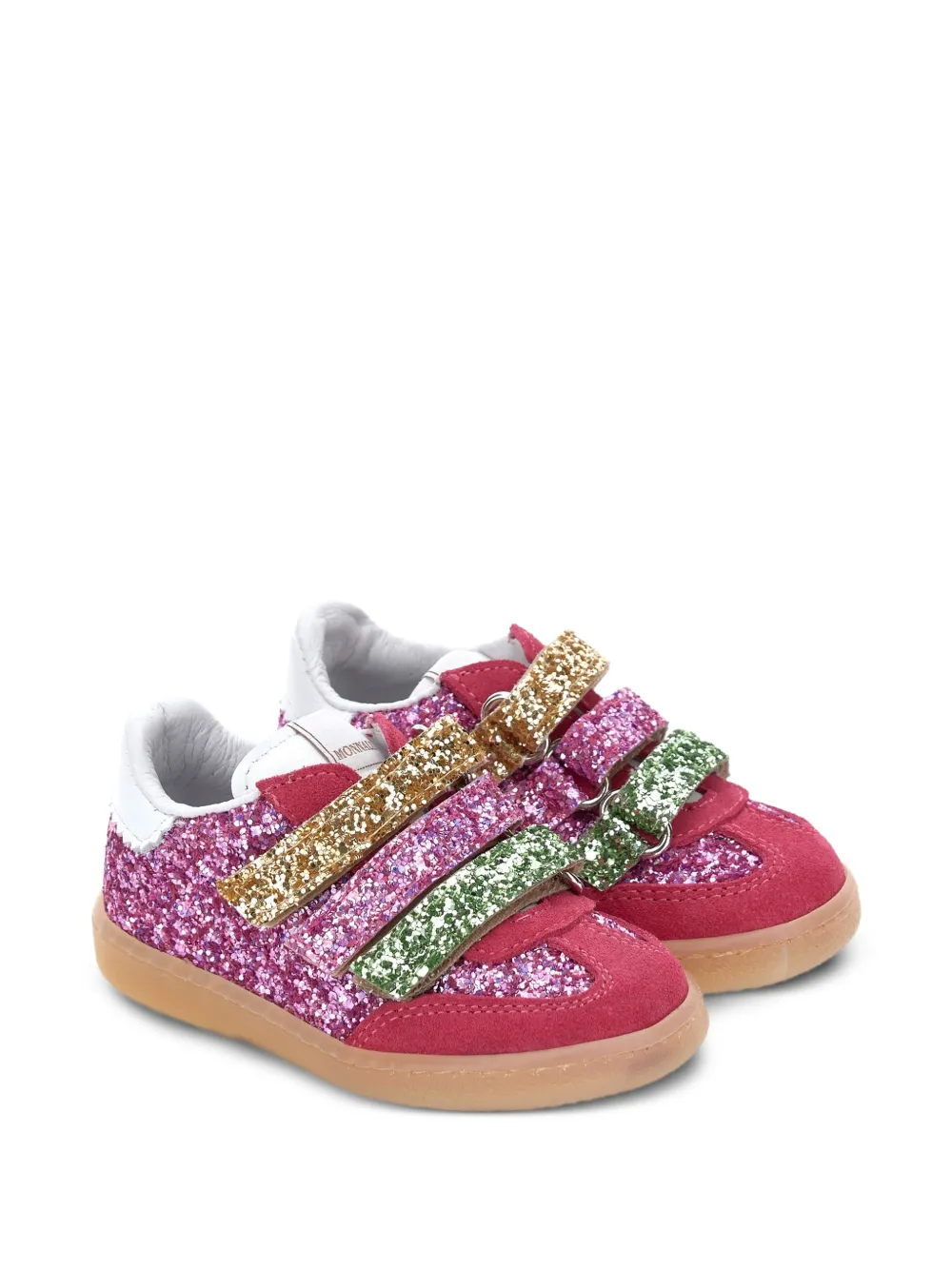 Monnalisa glitter-effect sneakers - Rosa