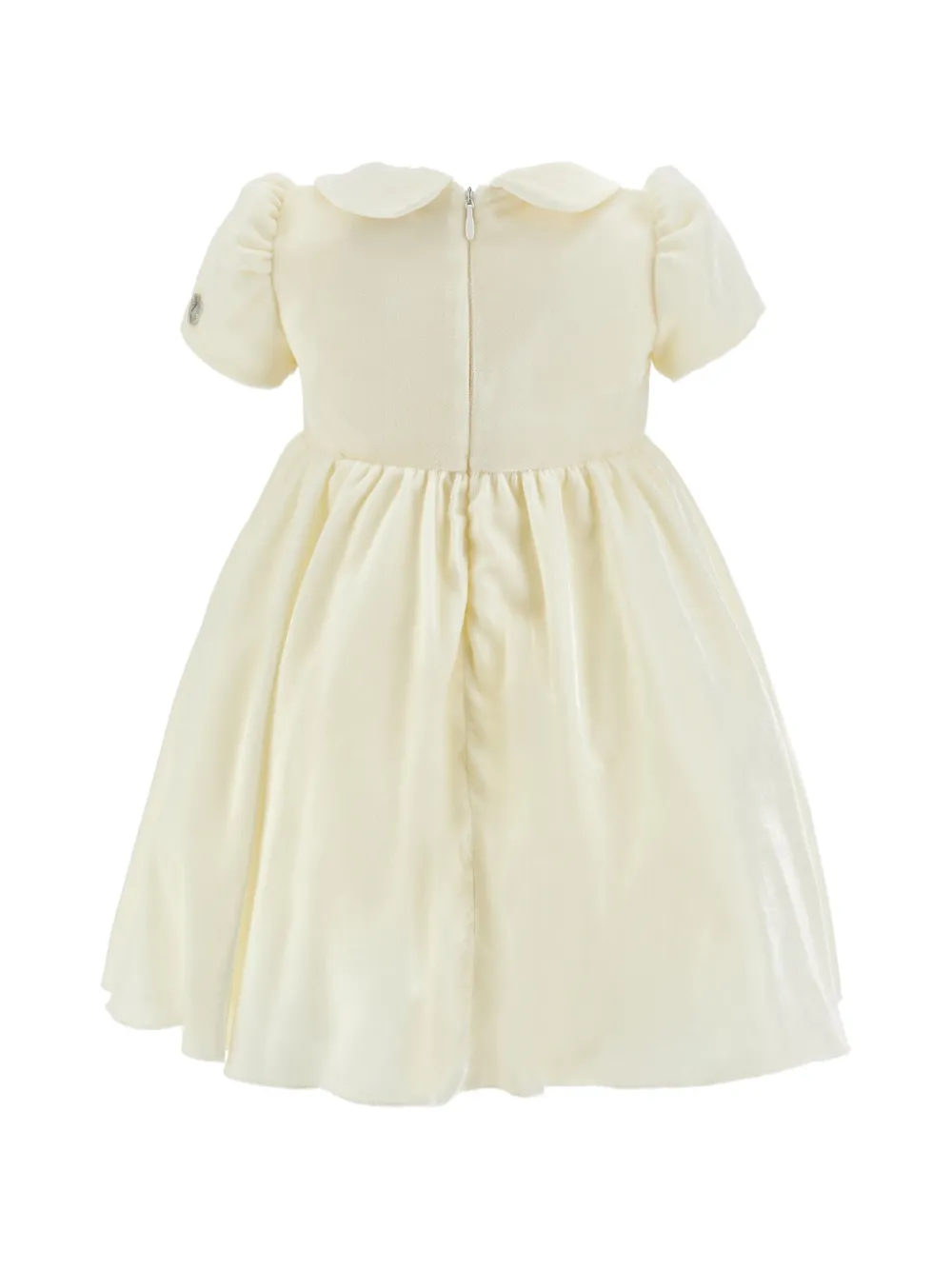 Monnalisa Jurk met roos-applicatie Beige