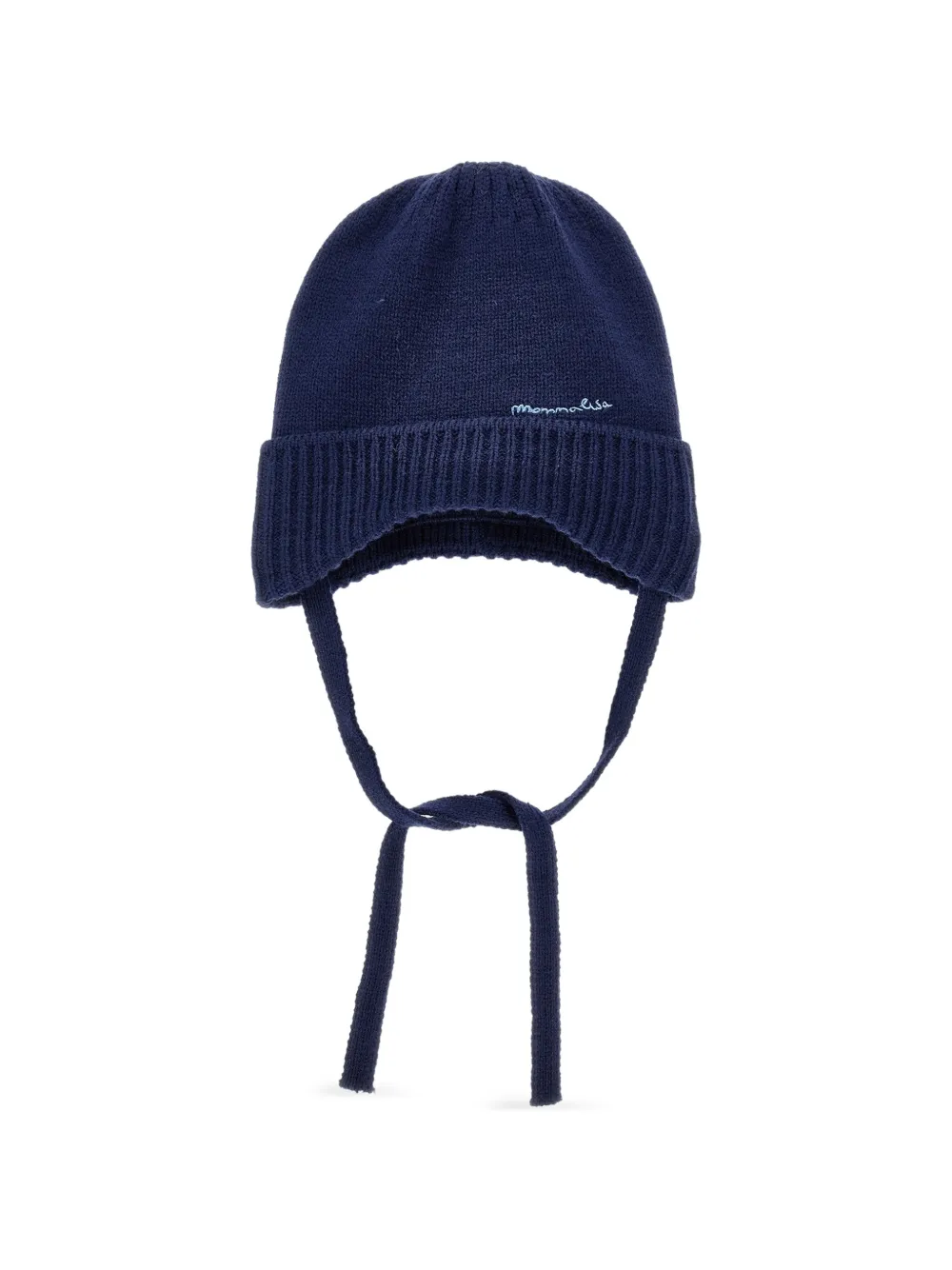 Monnalisa Berretto con logo ricamato - Blu
