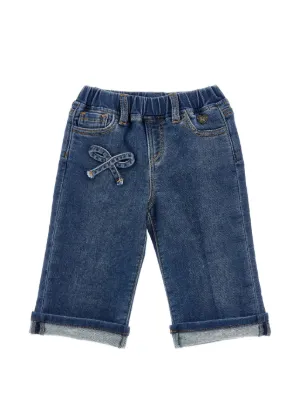 Moschino Kids テディベア デニムパンツ | ブルー | FARFETCH JP