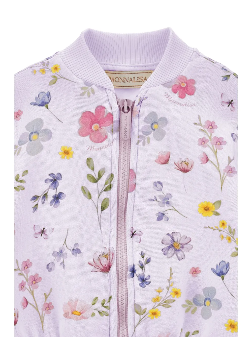 Monnalisa Trainingspak met bloemenprint Paars