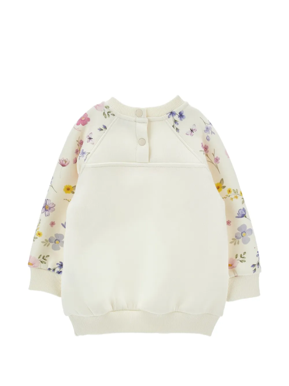 Monnalisa Trui met geborduurde bloemen Beige