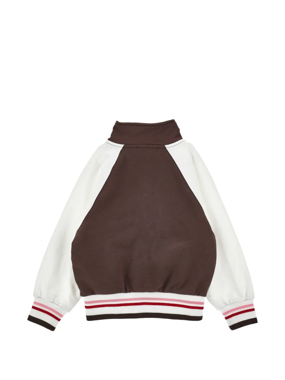 Monnalisa Jack met geborduurde bloemen en raglan mouwen Bruin