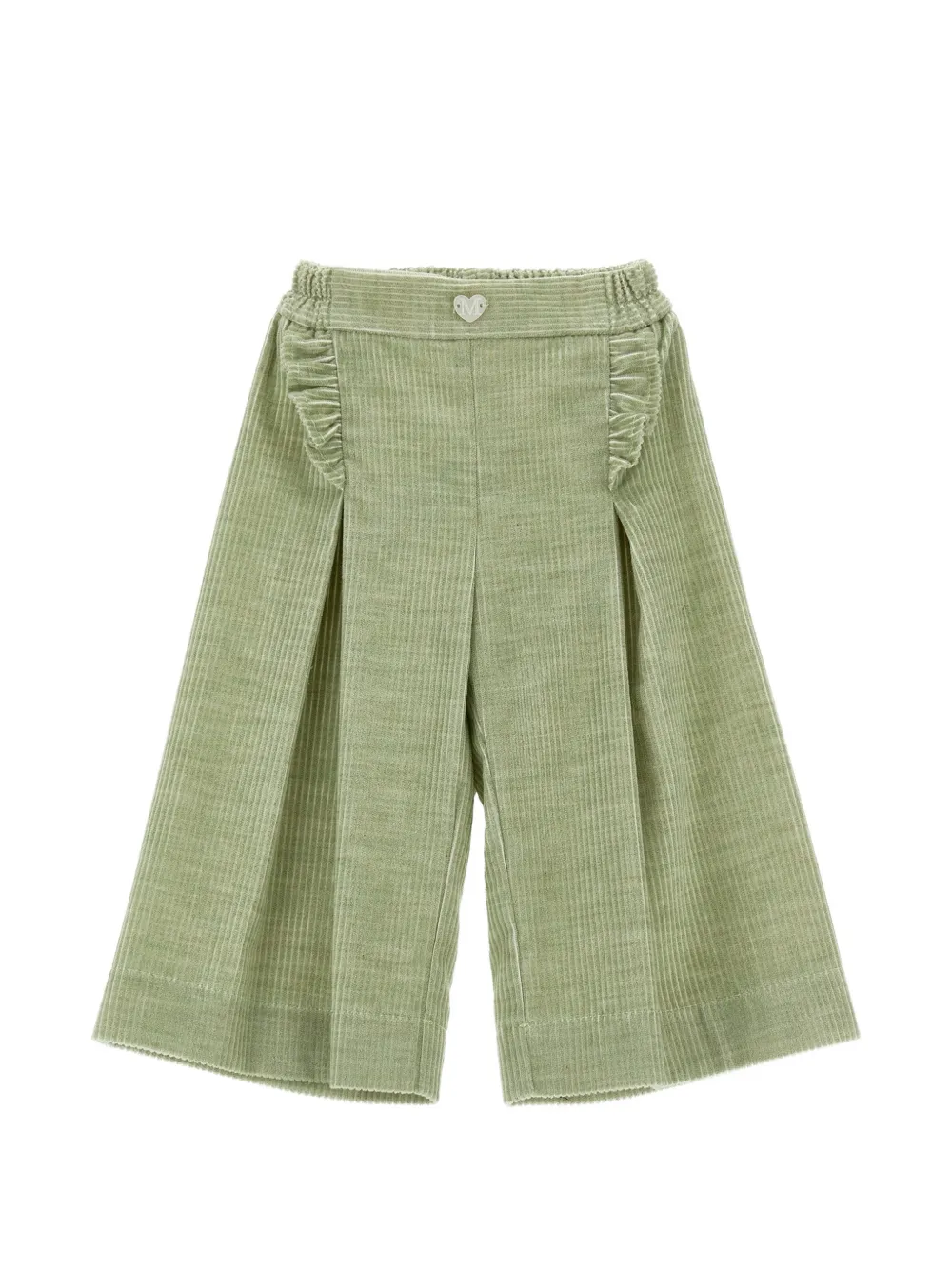 Monnalisa ruffled-detail trousers - Verde