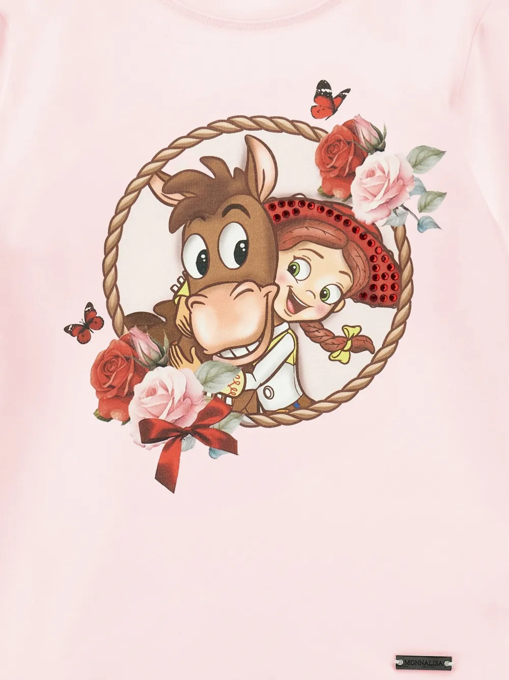 Monnalisa T-shirt met grafische print Roze