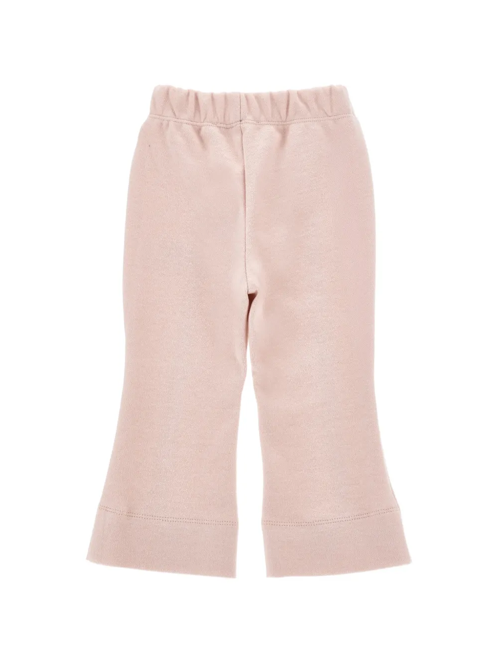 Monnalisa Broek met logoplakkaat en split Roze
