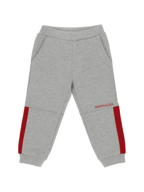 Monnalisa logo-print side-stripe track pants